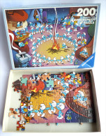 Puzzle RAVENSBURGER 1983 - SCHTROUMPFS La Fêe - 200 Pièces (1) Manque 2 Pièces SCHTROUMPF - Puzzels