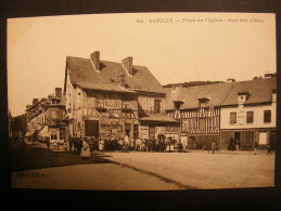 CPA Pavilly (76) - Place De L'église - Rue Des Aîtres - Pavilly