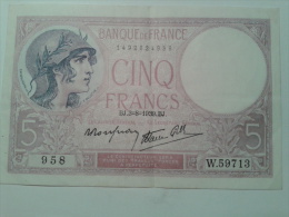 5 FRANCS (VIOLET) - 5 F 1917-1940 ''Violet''