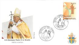 BRESIL  CATHOLIQUE VOYAGE  PAPE  JEAN PAUL II   Pope John Paul II Papst Johannes Paul II  PAPA Jonas Paulius II - Lettres & Documents