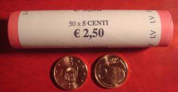 Latvia / Lettonia / Lettland 2014 EURO COIN 50 X 5 Euro Cents Bank Roll  UNC - Lettonie