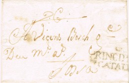 6587. Carta Entera Pre Filatelica BAÑOLAS (Gerona) 1789 - ...-1850 Prephilately