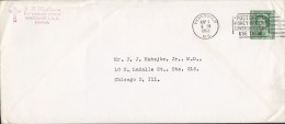 Canada Postal Stationery Ganzsache Entier VANCOUVER Slogan 1962 Cover Lettre To CHICAGO USA Queen Elizabeth II. - 1953-.... Reinado De Elizabeth II