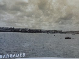 BARBADES CARTE PHOTO N°4  VUE DE LA COTE PRISE DU PAQUEBOT FLANDRE - Barbados (Barbuda)