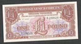 UNITED KINGDOM - BRITISH ARMED FORCES - 1 POUND (third Series E2) - British Military Authority