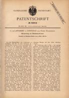 Original Patentschrift - G. De Lapparent Dans Fontenay Aux Roses , 1886 , Semoir, De L'agriculture, Des Semences !!! - Machines