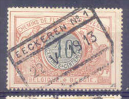 A250 Belgie Spoorwegen Met Stempel EECKEREN N° 1 - 1895-1913