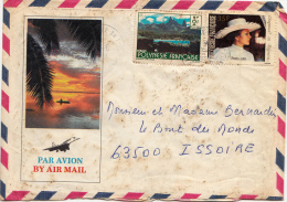 1983, Lettre POLYNESIE PAPEETE Pour FRANCE  /4601 - Brieven En Documenten