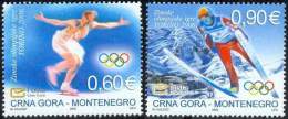 Montenegro 2006 Torino Winter Olympic Games Skating Ski Jumping Sports Italy, Set MNH - Winter 2006: Torino - Paralympics