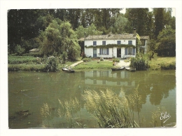 Cp, 79, Marais Poitevin, Cathédrale De La Verdure, Maison Maraichine, Seul Accès Par Bateau - Autres & Non Classés