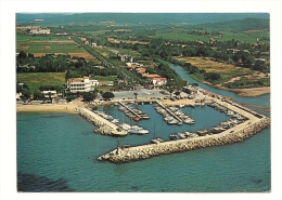 Cp, 83, La Londe, Vue Aérienne Du POrt De Miramar, Voyagée 1976 - La Londe Les Maures