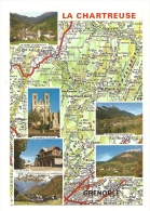 Cp, Carte Géographique, La Chartreuse, écrite - Landkarten