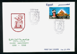 EGYPT / 1998 / CAIRO UNIVERSITY / FDC - Lettres & Documents