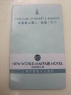 China Hotel Key Card,New World Mayfair Hotel Shanghai(backside With Scratch) - Zonder Classificatie