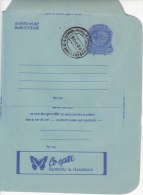 First Day Issue Postmark, Co Optex Handloom For Textile, Butterfly, Insect,  Inland Letter Card - Butterflies