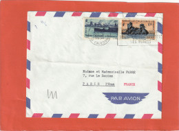 N° 271+274 SUR LETTRE AVION NOUMEA 27/9/57 POUR PARIS - Brieven En Documenten