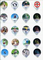 398 - Swatch Roller - Serie Complete De 20 Opercules Suisse Cremo - Milk Tops (Milk Lids)