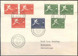 SWEDEN - WM - SOCCER - FDC - Complet Different. Stamps - STOCKHOLM - 1958 - 1958 – Svezia