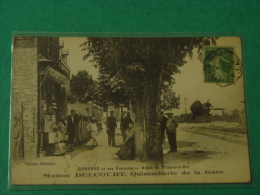 VAL D'OISE-GONESSE ET SES ENVIRONS-ROUTE DE VILLIERS LE BEL-MAISON DELCOURT QUINCAILLERIE DE LA GARE-ANIMEE-SELECTION - Gonesse