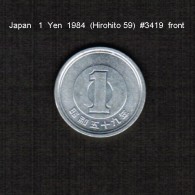 JAPAN    1  YEN   1984  (HIROHITO 59---SHOWA PERIOD)  (Y # 74) - Japan