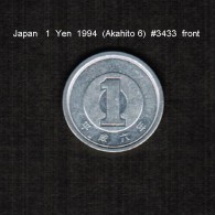 JAPAN    1  YEN   1994  (AKIHITO 6-HEISEI PERIOD)  (Y # 95.2) - Japón