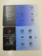 Hotel Key Card,Starwood Preferred Guest,two Different - Non Classés