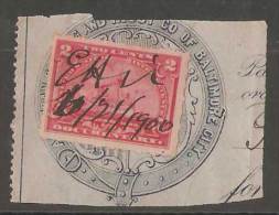 Timbre Fiscal Sur Fragment Documentary 1900 Revenue Stamp On Piece Documentary 1900 - Fiscal