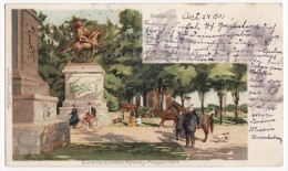 USA - NY NEW YORK CITY BROOKLYN - OCEAN PARKWAY ENTRANCE- PROSPECT PARK- 1901 PRIVATE MAILING CARD PMC Postcard [4542] - Brooklyn