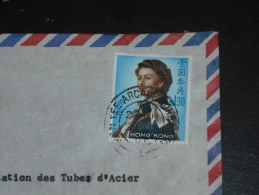 LETTRE HONG KONG AVEC YT 204 - REINE ELIZABETH II - - Briefe U. Dokumente