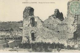 Fresnay Sur Sarthe  -  Ruines De L'ancien Château  -  Cachet Postal Au Recto De 1906 -  Non écrite Au Verso - Autres & Non Classés