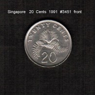 SINGAPORE    20  CENTS   1991  (KM # 52) - Singapur