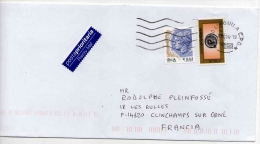 DOLPHIN Dauphin Delfin Mythology Greek Italian Stamp Postmarked 8 10 2004 On Cover To France - Dolphins