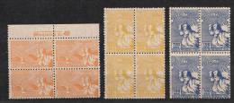 Brazil Brasil Mi# 419-21 ** MNH Block Of 4 URUGUAY 1935 - Nuovi