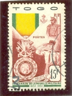 1952 TOGO Y & T N° 255 ( O ) Médaille Militaire - Cote 5.50 - Gebraucht