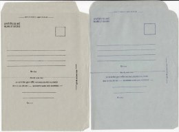 2 Diff., Formula Inland Letter, India Unused Postal Stationery - Inland Letter Cards