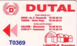FRANCE CARTE LAVAGE ANCIENNE REGION LYON DUTAL UT RARE - Car Wash Cards