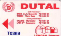 FRANCE CARTE LAVAGE ANCIENNE REGION LYON DUTAL UT RARE - Car-wash