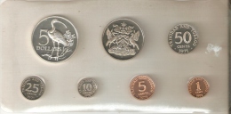 SERIE COMPLETA DE 7 MONEDAS DE TRINIDAD Y TOBAGO DEL AÑO 1971 EN SU ESTUCHE ORIGINAL (COIN) PLATA-SILVER,ARGENT. - Trinidad Y Tobago