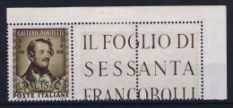 Italy  AMG FTT, Sa 34, MNH/** Hinged At Label - Nuevos