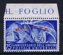 Italy  AMG FTT, Sa 40 , Mi 64 MNH/**, Hinged At Border - Nuovi