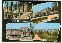 80 - POIX - Multivues (viaduc, église, Cardinal...Citroen 2 CV...) - Poix-de-Picardie