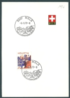 (B171) Switzerland Helvetia Philatelic Document 1979 - Piece Of Paper - Cartas & Documentos