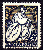 POLAND 1921 Fi 134 B1 Mint Hinged - Neufs