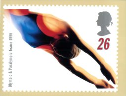 (901) UK Maximum Postcard - Olympic Games Swimming - Natation