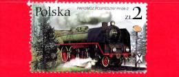 POLONIA - 2002 - Treni -  Locomotive A Vapore - Pm36-2 -  2 - Used Stamps