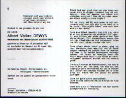 Souvenir Mortuaire DEWYN, Albert (197-1994) Geboren Te MOEN Overleden Te HEESTERT - Albums & Katalogus