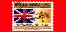 HONDURAS - Usato - 1968 - Pre Olimpica Del Messico - British Flag - 0.50 - P.a. - Honduras