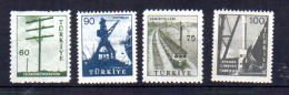 Télécommunications, Train, Grue, Usine, 1437 / 1438A**, Cote 20,50 €, - Unused Stamps