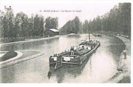 CPA - Léré (Cher) - Le Bassin Du Canal. - Lere