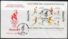 Northern Cyprus (Turkish) - 1996 FDC - Olympics/Sport-Jeux Olympiques "Atlanta '96" - Gebruikt